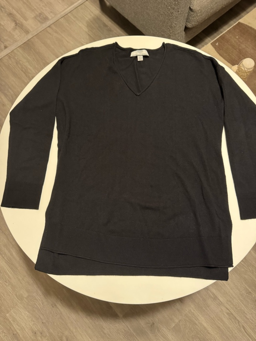 Katherine Barclay Black V-Neck Women's Sweater